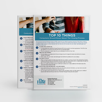 Closing Process Top 10 for Consumers (Download)